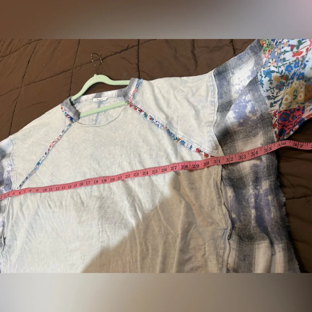 Oli & Hali Light Sage Mixed-Print Boho Pullover - Picture 8 of 9